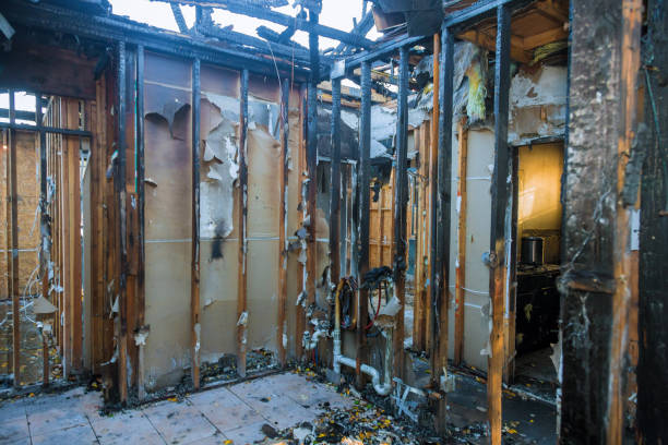 Professional Fire Damage Assessment technician working in Silver Ridge, NJ